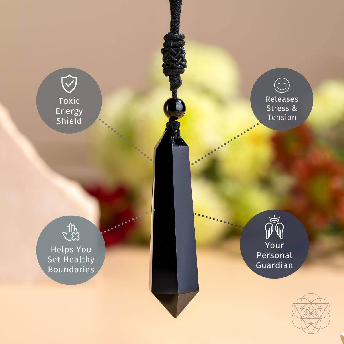 The Black Obsidian Talisman of Protection - A-1 Thread Vault