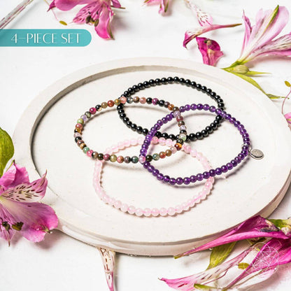 At Ease - Bracelet Set of 4 Crystals - A-1 Thread Vault