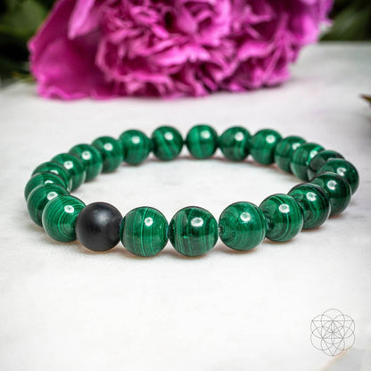 Steady Mind - Malachite & Onyx Double Bracelet - A-1 Thread Vault