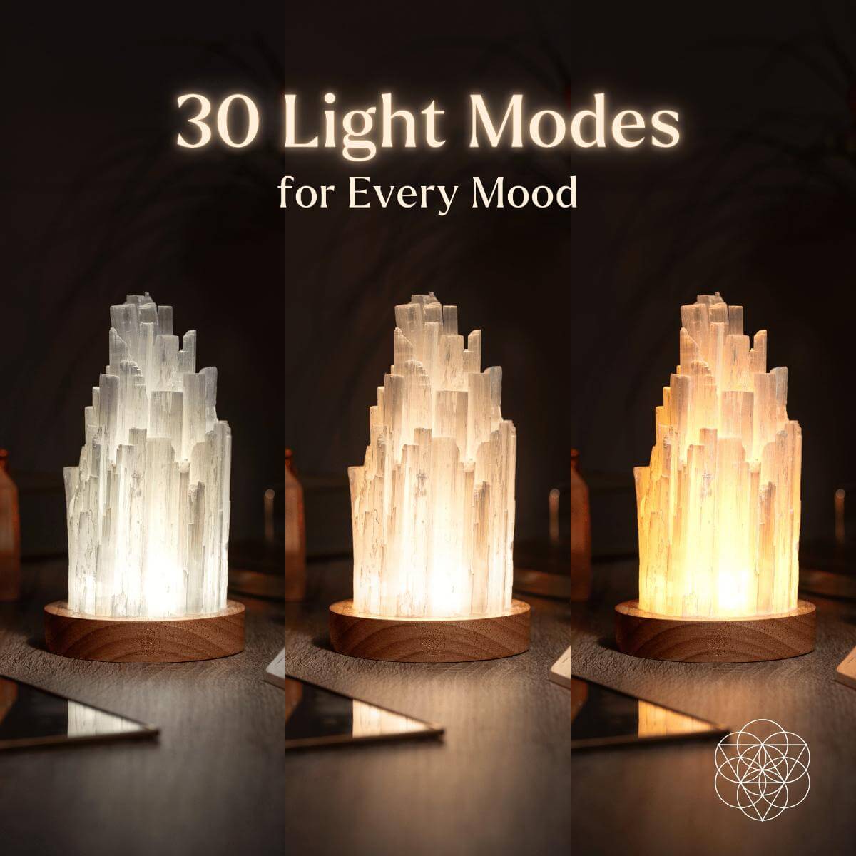 The Cleanse-All Selenite Lamp - 2 Pounds of Healing Power - A-1 Thread Vault