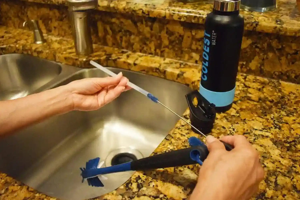 The Coldest Water Bottle Brush: 3 Tools in 1 - A-1 Thread Vault