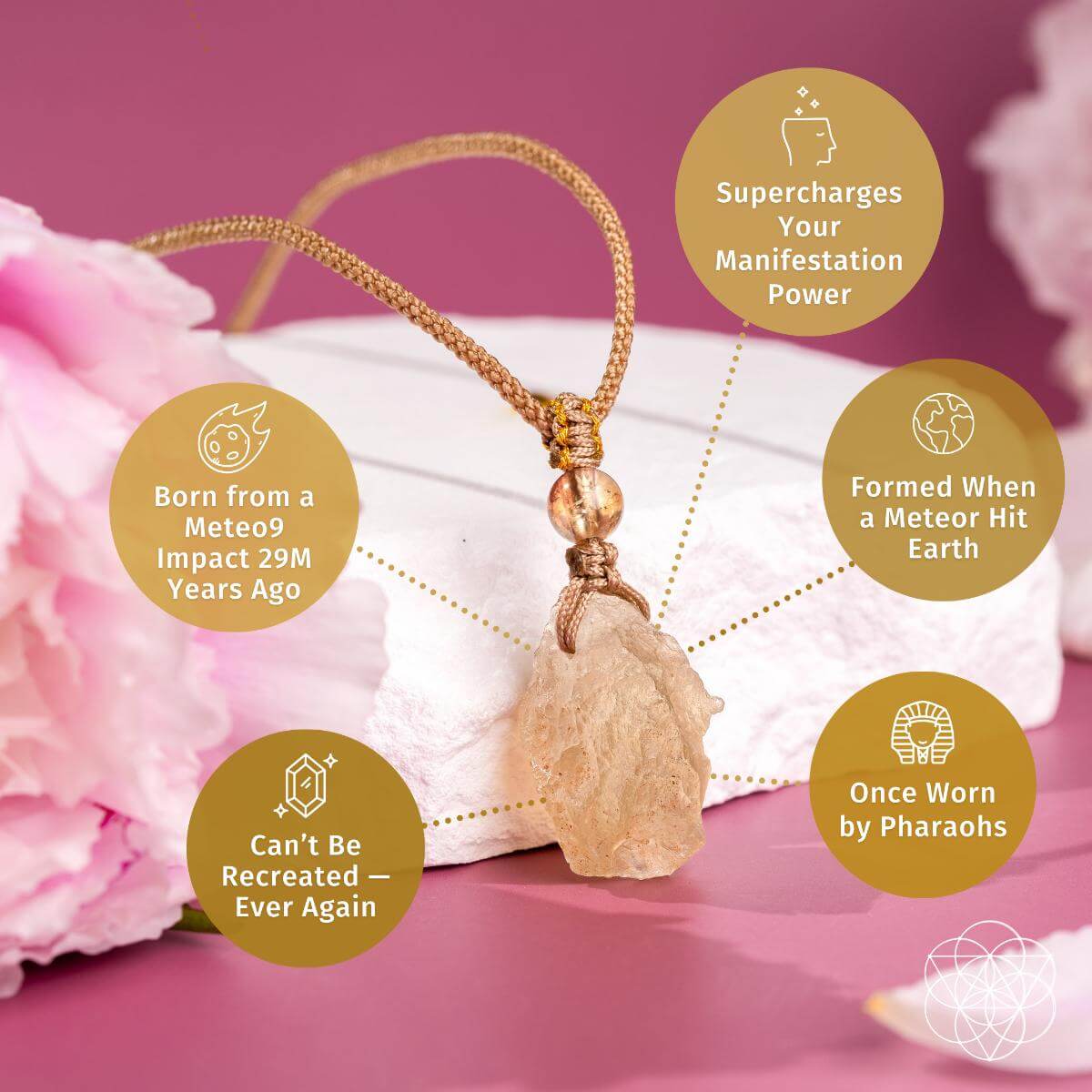 The Destiny Relic – Libyan Desert Glass Pendant - A-1 Thread Vault