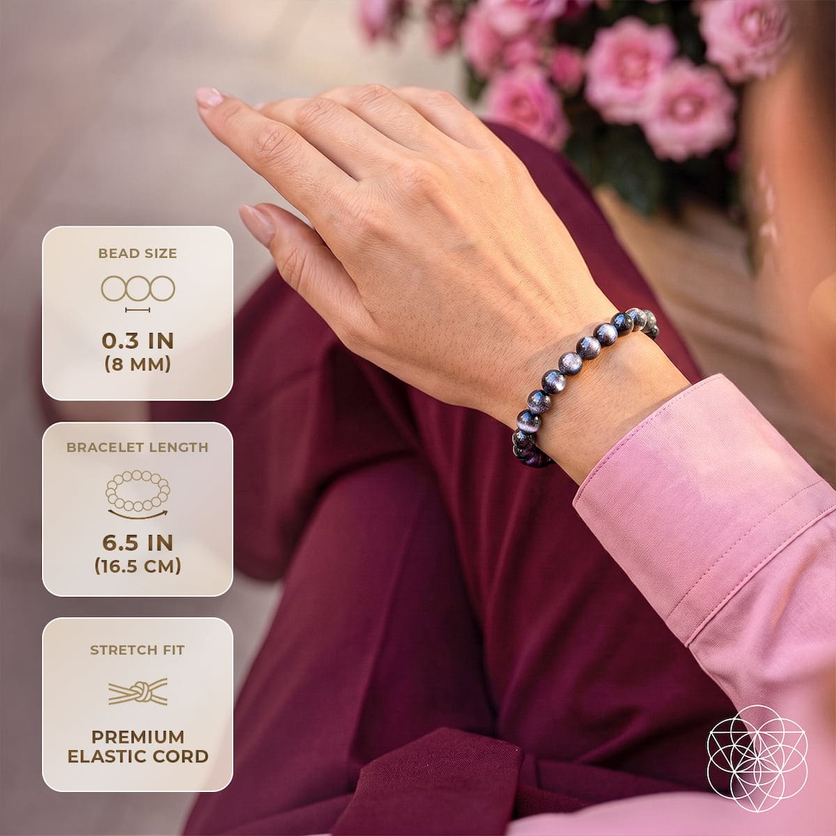 The Empath’s Cord Cutter – Black Moonstone Bracelet - A-1 Thread Vault