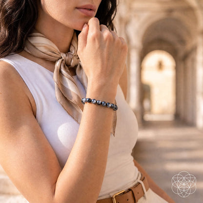 The Empath’s Cord Cutter – Black Moonstone Bracelet - A-1 Thread Vault