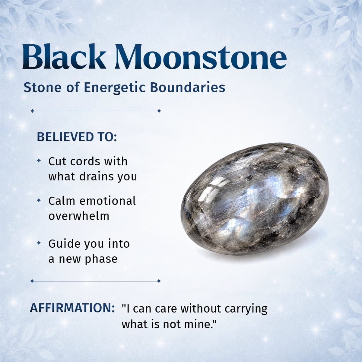 The Empath’s Cord Cutter – Black Moonstone Bracelet - A-1 Thread Vault