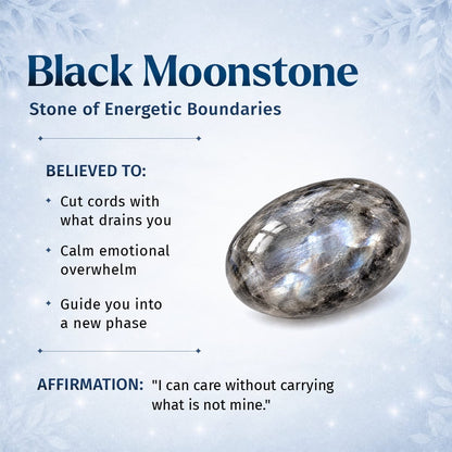 The Empath’s Cord Cutter – Black Moonstone Bracelet - A-1 Thread Vault
