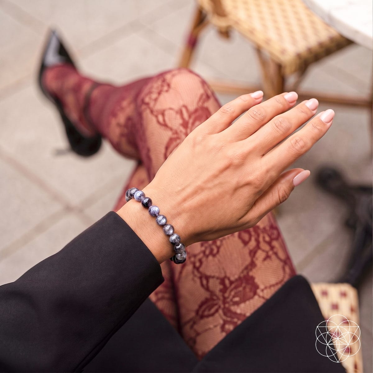 The Empath’s Cord Cutter – Black Moonstone Bracelet - A-1 Thread Vault