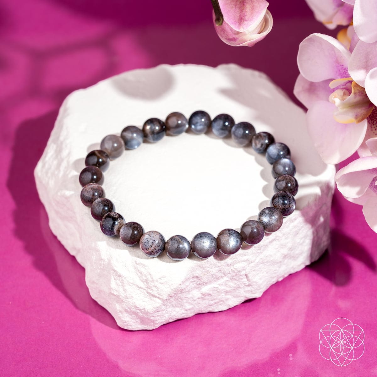 The Empath’s Cord Cutter – Black Moonstone Bracelet - A-1 Thread Vault