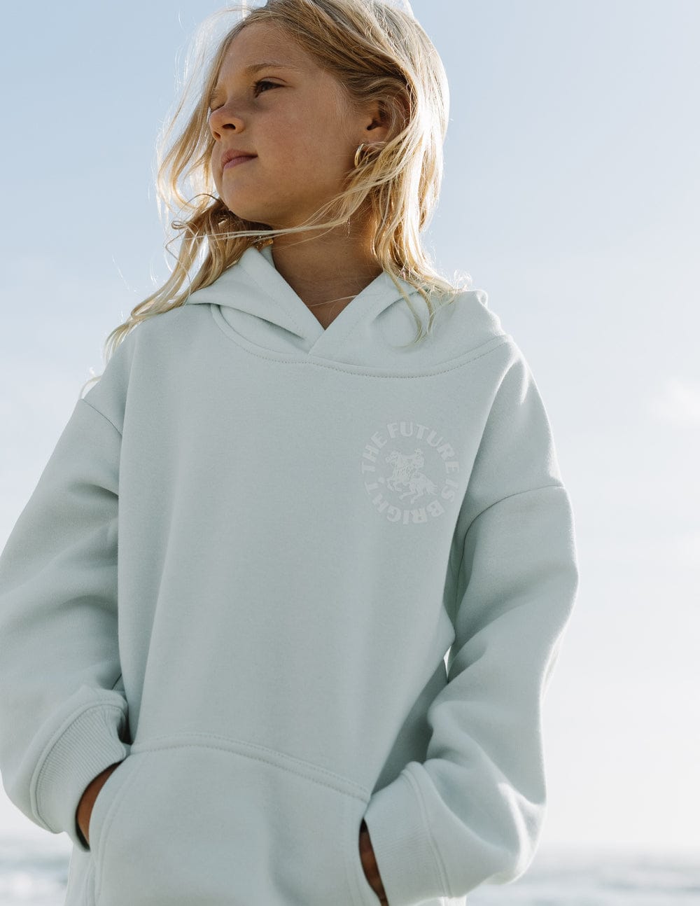 The Future Is Bright Kids Hoodie - A-1 Thread Vault