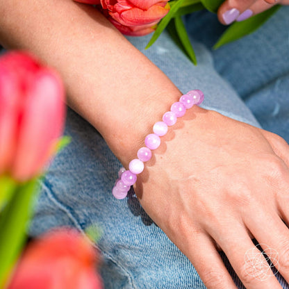 The Heart Reset - Rare Pink Kunzite Bracelet - A-1 Thread Vault