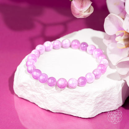 The Heart Reset - Rare Pink Kunzite Bracelet - A-1 Thread Vault