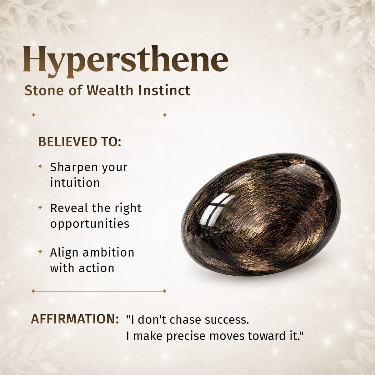 The Hypersthene Millionaire Manifestation Pendant - A-1 Thread Vault