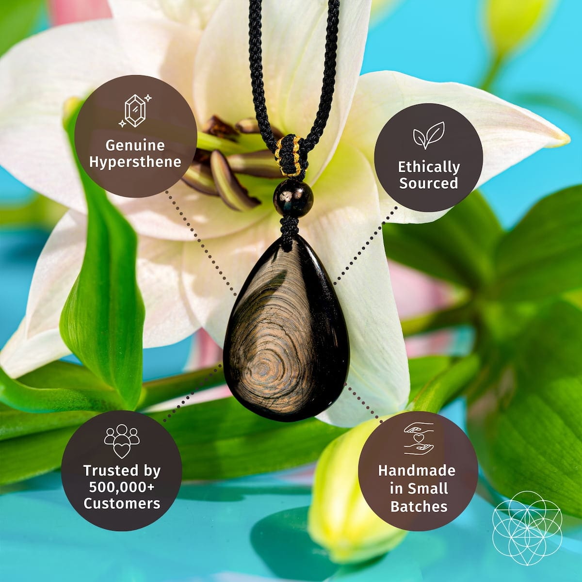 The Hypersthene Millionaire Manifestation Pendant - A-1 Thread Vault