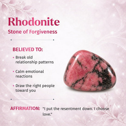 The Love Frequency – Rhodonite Bracelet of Forgiveness - A-1 Thread Vault