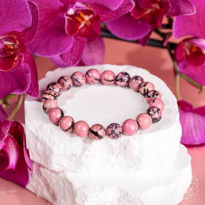 The Love Frequency – Rhodonite Bracelet of Forgiveness - A-1 Thread Vault