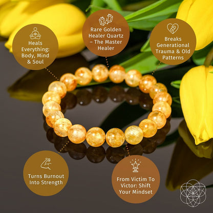 The Master Reset – Golden Healer Quartz Bracelet - A-1 Thread Vault