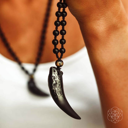 The Obsidian Wolf Pendant - A-1 Thread Vault