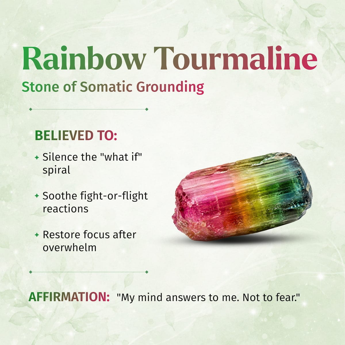 The Spiral Breaker - Rainbow Tourmaline Bracelet - A-1 Thread Vault