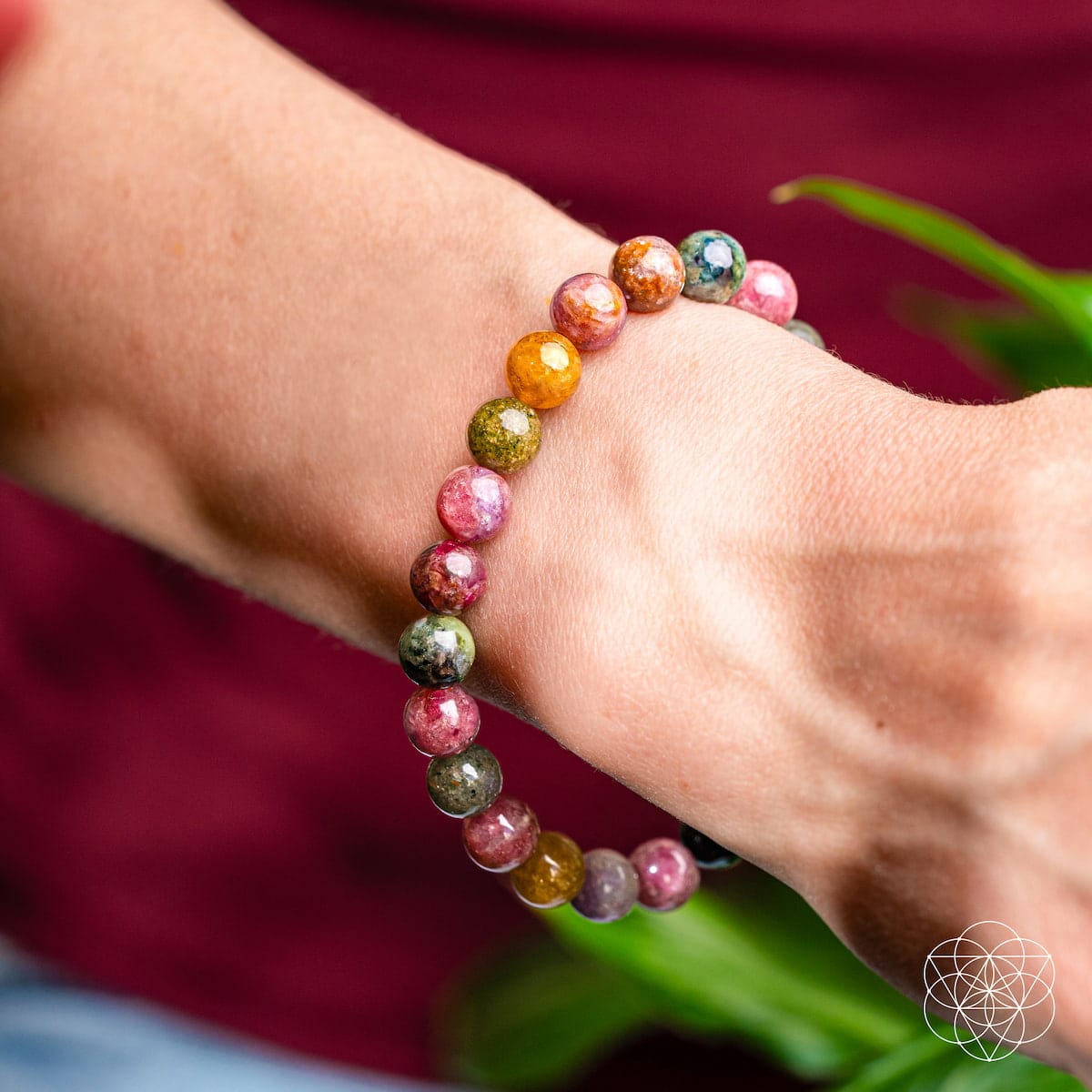 The Spiral Breaker - Rainbow Tourmaline Bracelet - A-1 Thread Vault