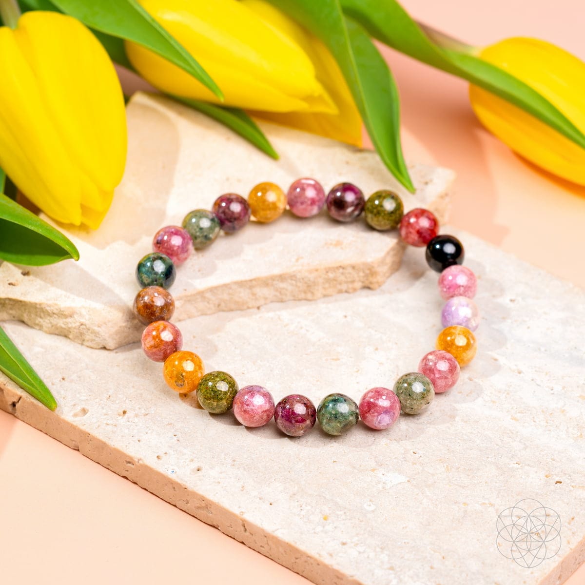The Spiral Breaker - Rainbow Tourmaline Bracelet - A-1 Thread Vault