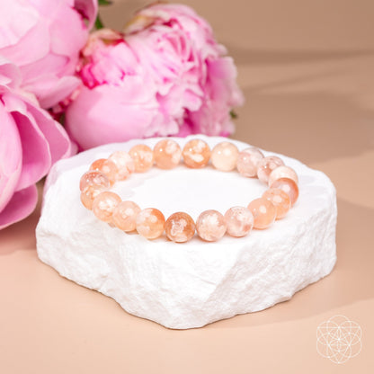 The Woman You’re Becoming - Sakura Flower Agate Bracelet - A-1 Thread Vault