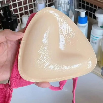 Thicken Chest Push Up Sticky Bra Double Sided Women Swimsuit Bikini Removeable Silicone Self-adhesive Cup Enhancer Chest Pad - A-1 Thread Vault
