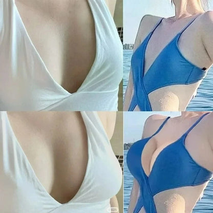 Thicken Chest Push Up Sticky Bra Double Sided Women Swimsuit Bikini Removeable Silicone Self-adhesive Cup Enhancer Chest Pad - A-1 Thread Vault