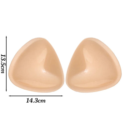 Thicken Chest Push Up Sticky Bra Double Sided Women Swimsuit Bikini Removeable Silicone Self-adhesive Cup Enhancer Chest Pad - A-1 Thread Vault