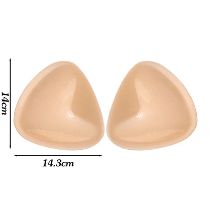 Thicken Chest Push Up Sticky Bra Double Sided Women Swimsuit Bikini Removeable Silicone Self-adhesive Cup Enhancer Chest Pad - A-1 Thread Vault