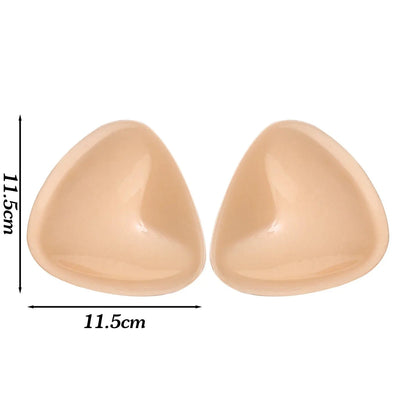 Thicken Chest Push Up Sticky Bra Double Sided Women Swimsuit Bikini Removeable Silicone Self-adhesive Cup Enhancer Chest Pad - A-1 Thread Vault