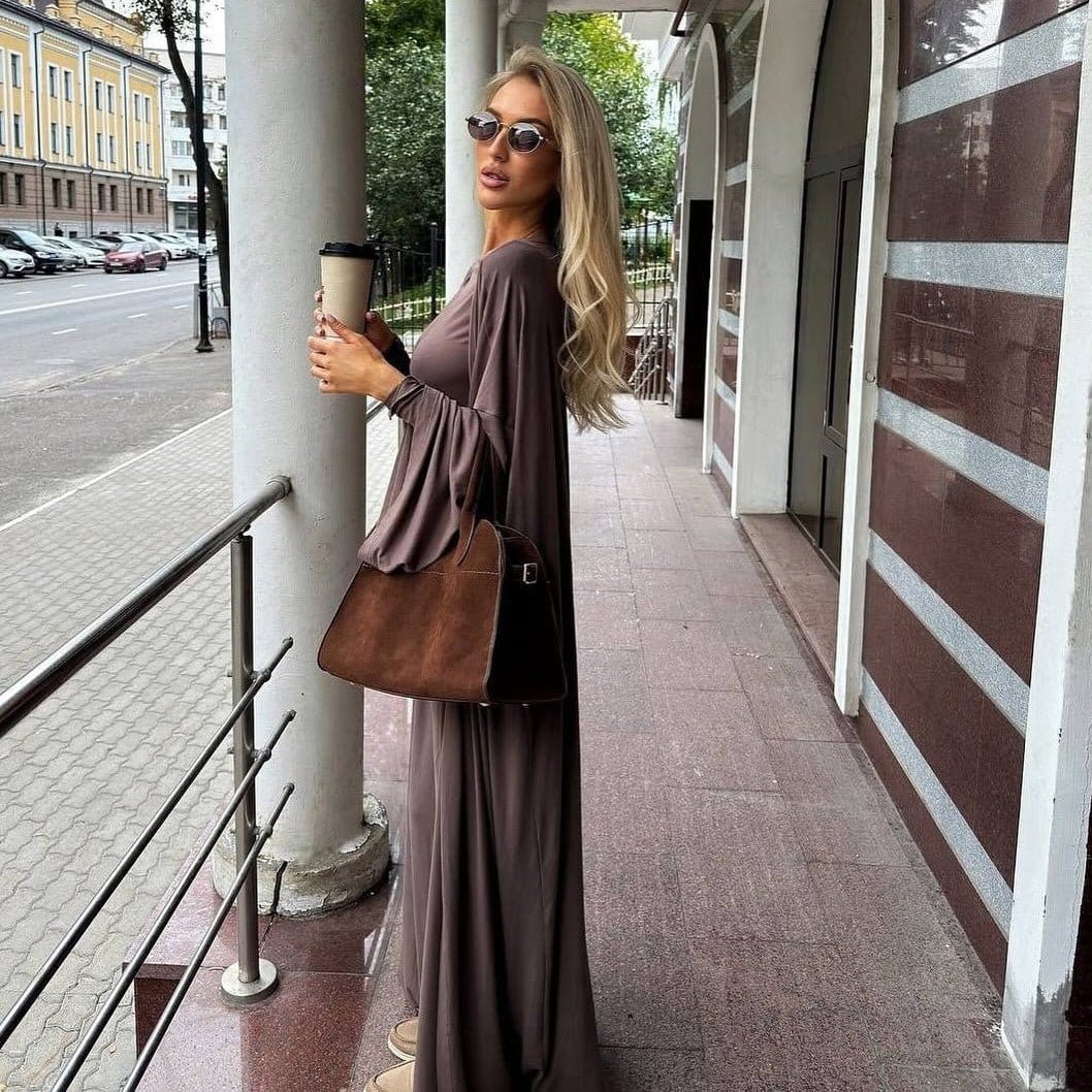 Three-Piece Cape Cardigan Set | Crop Top & Wide-Leg Pants Outfit(MS258) - A-1 Thread Vault