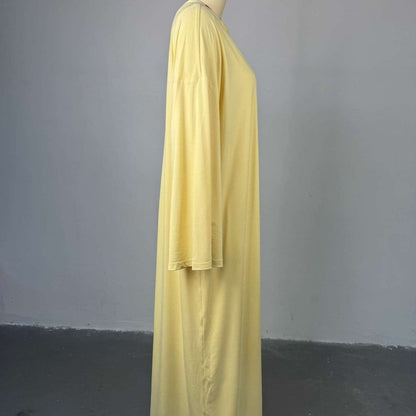 Three-Piece Cape Cardigan Set | Crop Top & Wide-Leg Pants Outfit(MS258) - A-1 Thread Vault