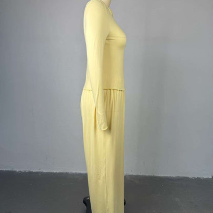 Three-Piece Cape Cardigan Set | Crop Top & Wide-Leg Pants Outfit(MS258) - A-1 Thread Vault