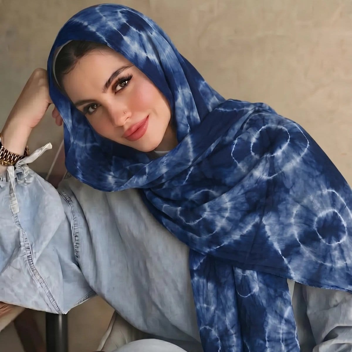Tie-Dye Hijab Scarf(MH232) - A-1 Thread Vault