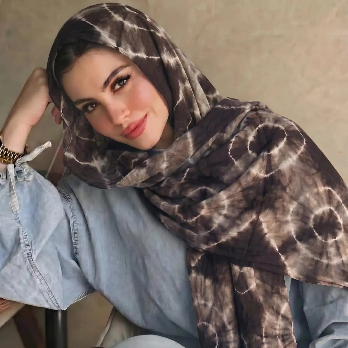 Tie-Dye Hijab Scarf(MH232) - A-1 Thread Vault