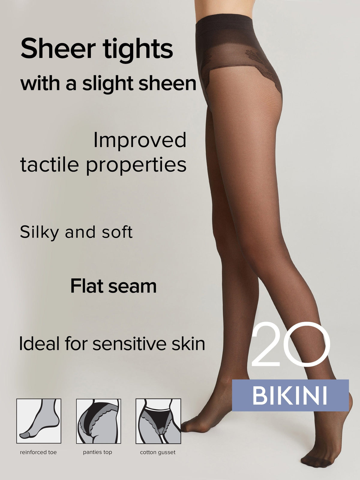 Tights Conte Bikini 20 Den - Ajour Top - A-1 Thread Vault