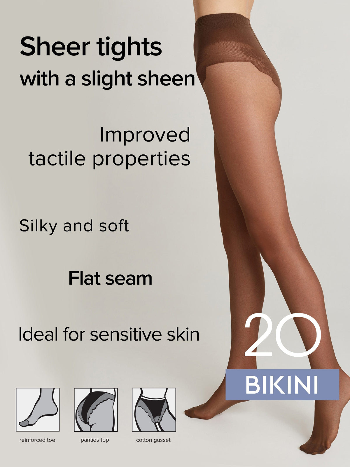 Tights Conte Bikini 20 Den - Ajour Top - A-1 Thread Vault