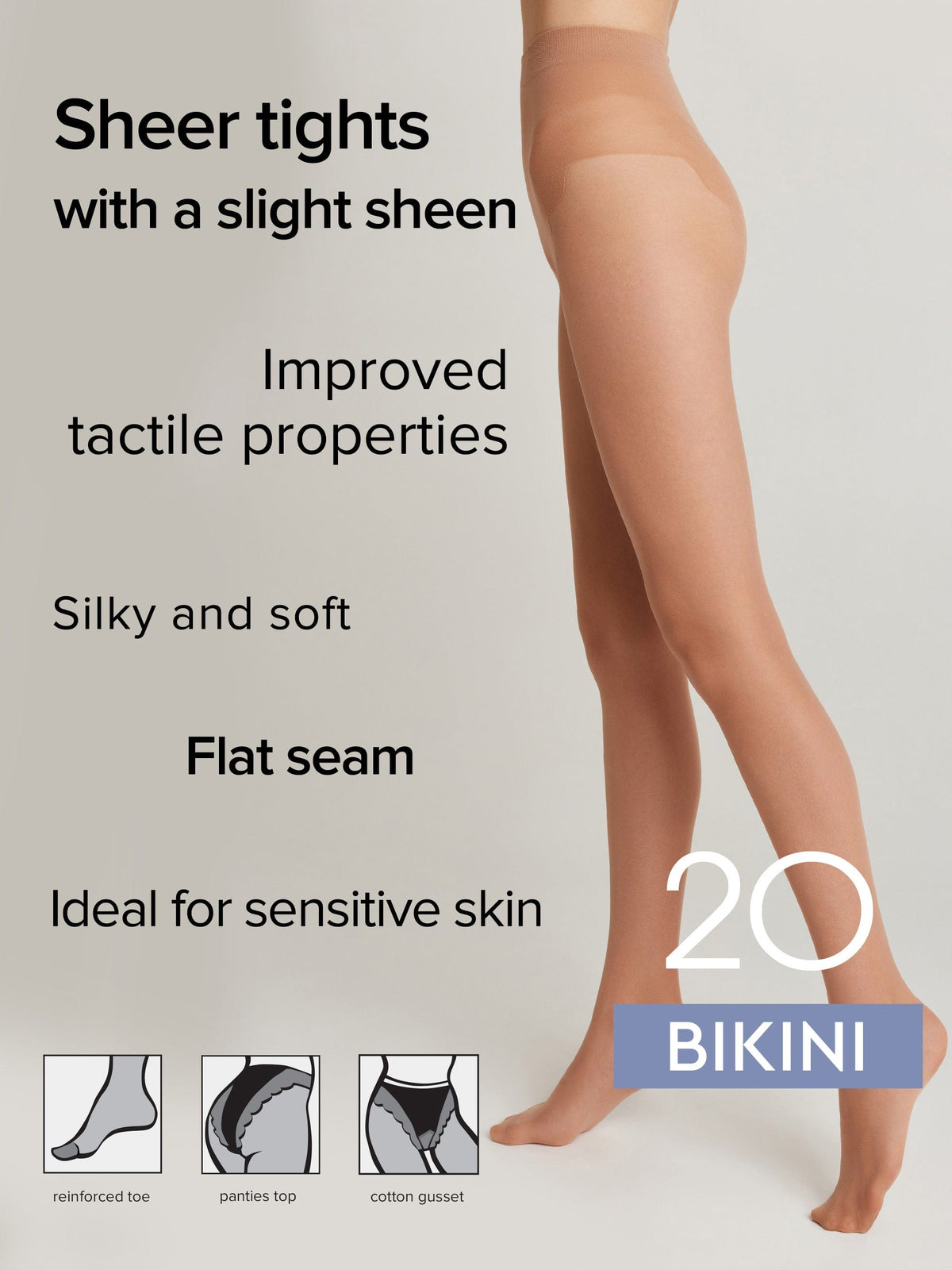 Tights Conte Bikini 20 Den - Ajour Top - A-1 Thread Vault
