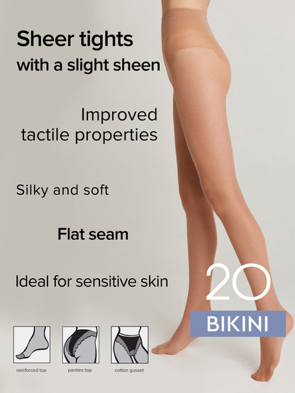Tights Conte Bikini 20 Den - Ajour Top - A-1 Thread Vault