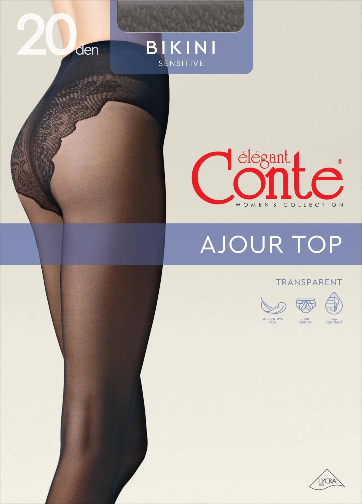 Tights Conte Bikini 20 Den - Ajour Top - A-1 Thread Vault