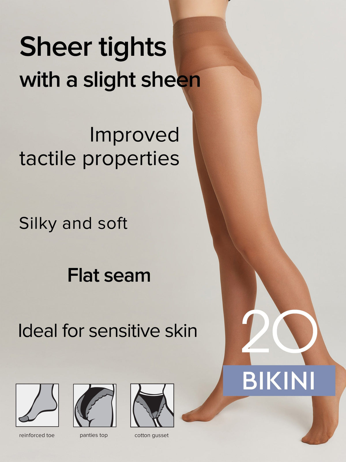 Tights Conte Bikini 20 Den - Ajour Top - A-1 Thread Vault