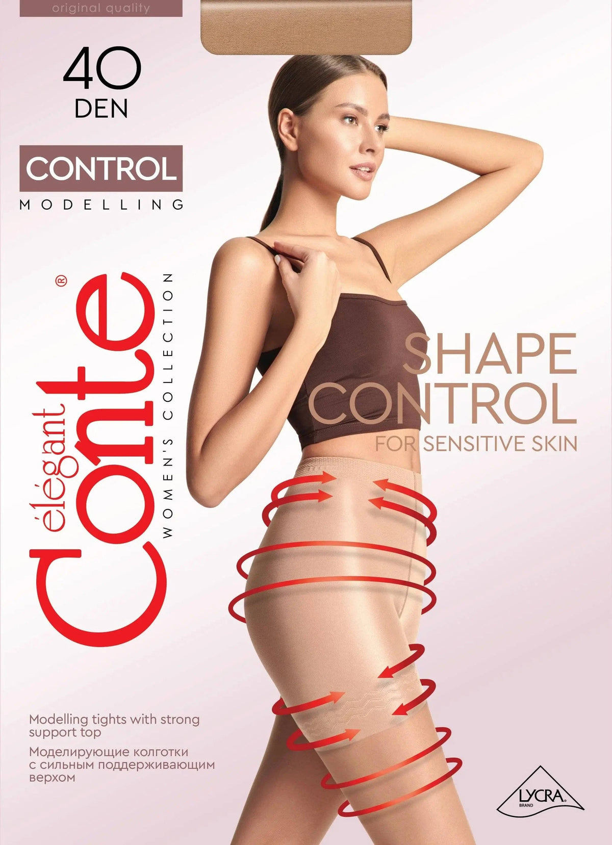 Tights Conte Control 40 Den - Ultra Slimming - A-1 Thread Vault
