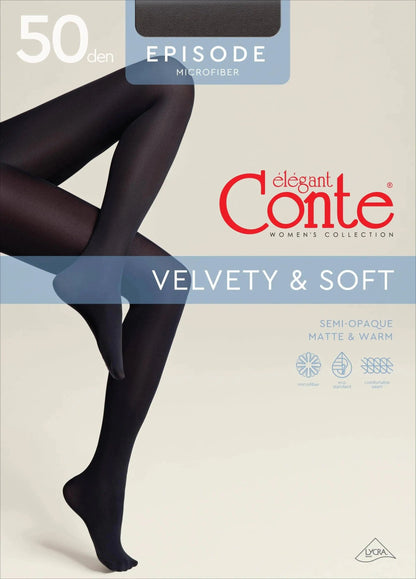 Tights Conte Episode 50 Den - Microfibra Matte Opaque - A-1 Thread Vault
