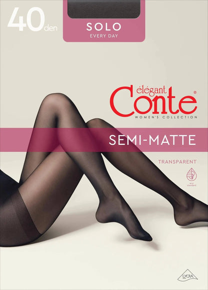 Tights Conte Solo 40 Den - Classic Pantyhose - A-1 Thread Vault