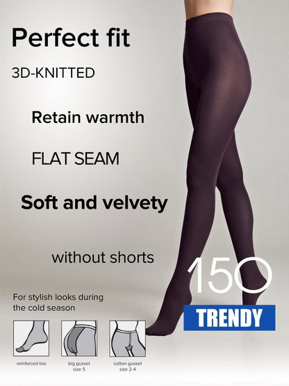 Tights Conte Trendy 150 Den - Microfiber 3D effect - A-1 Thread Vault