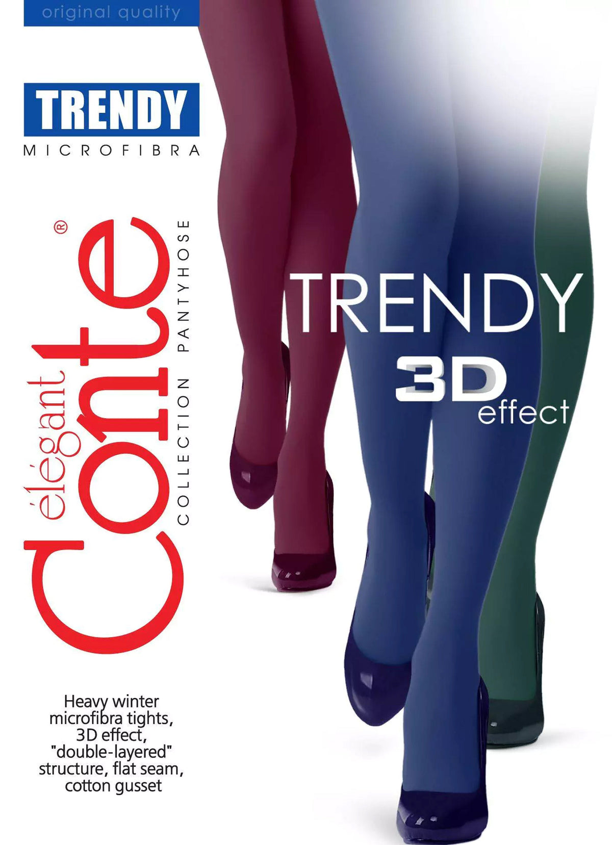 Tights Conte Trendy 150 Den - Microfiber 3D effect - A-1 Thread Vault
