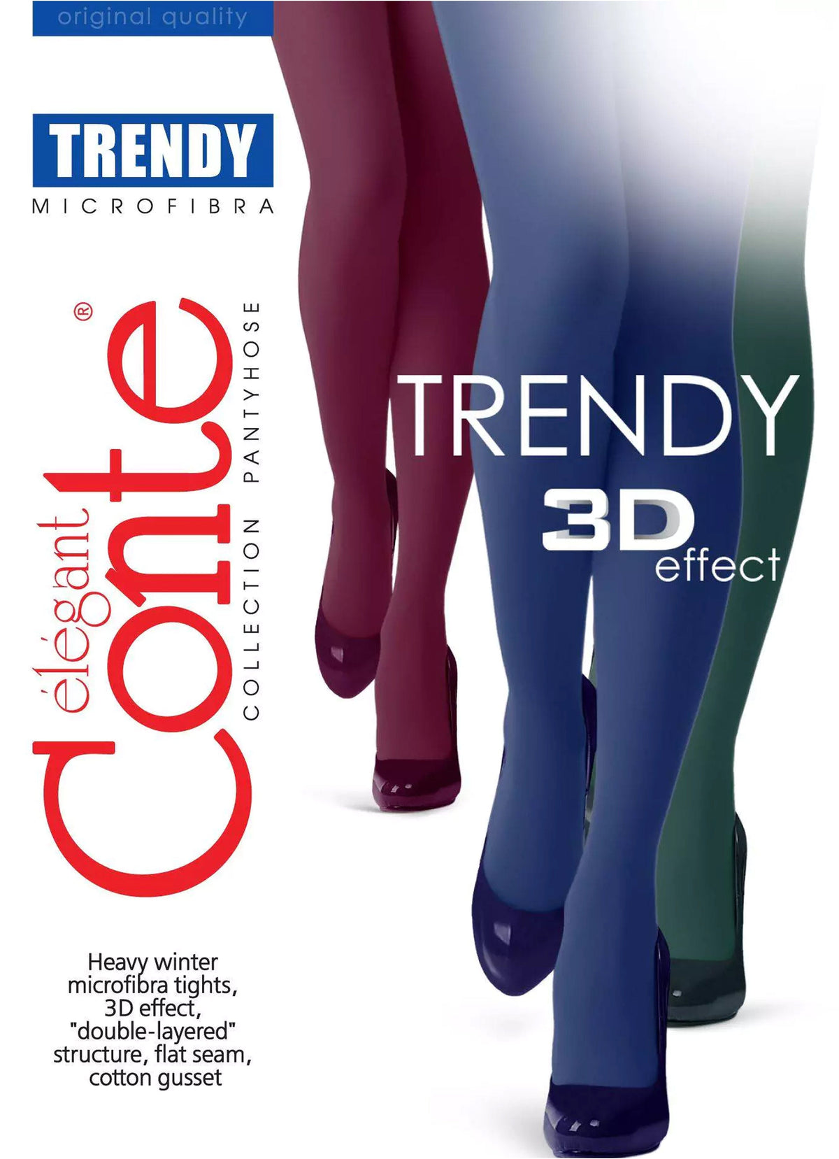 Tights Conte Trendy 150 Den - Microfiber 3D effect - A-1 Thread Vault