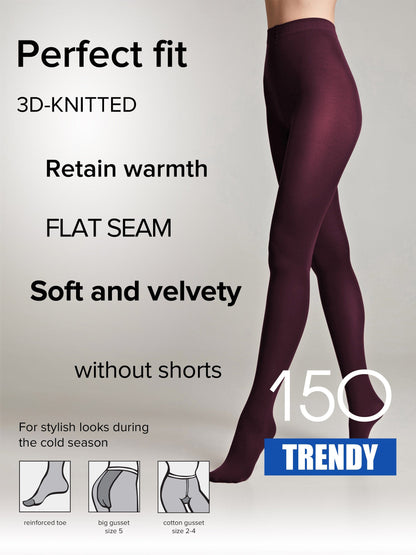 Tights Conte Trendy 150 Den - Microfiber 3D effect - A-1 Thread Vault