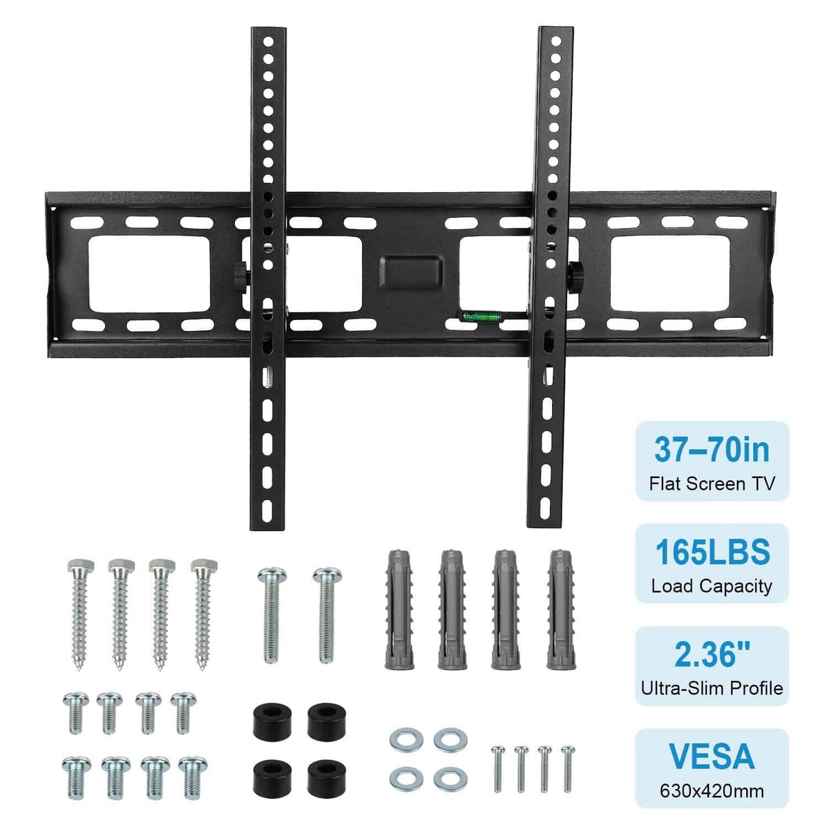 Tilt TV Wall Mount Bracket for 37"-70" LED/LCD/PLASMA Flat TV - A-1 Thread Vault
