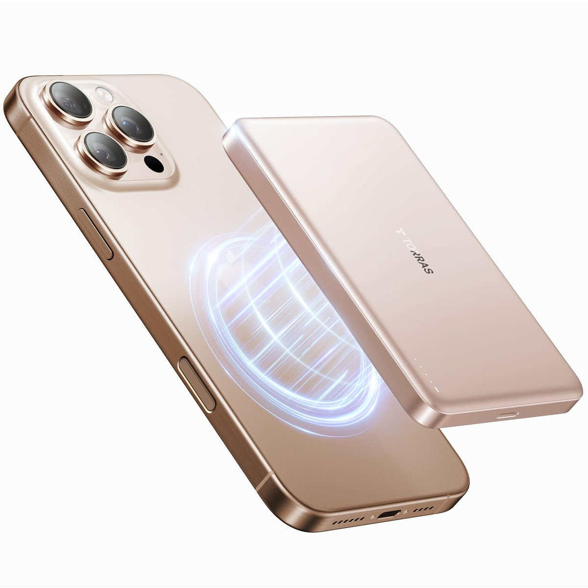 TORRAS MiniMag Power Bank,Ultra-Slim 10,000mAh Magnetic Wireless Portable Charger, 22.5W Fast Charging Battery Pack with USB-C Cable Designed for iPhone 16 Pro Max/16 Pro/16/15/14/13/12, Glacier Gray - A-1 Thread Vault